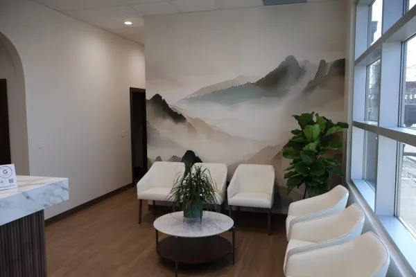 Chiropractic Calgary AB clinic waiting room HP